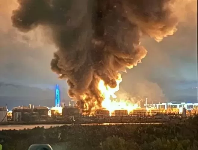 Масирана атака с дронове нанесе тежки щети в Санкт Петербург