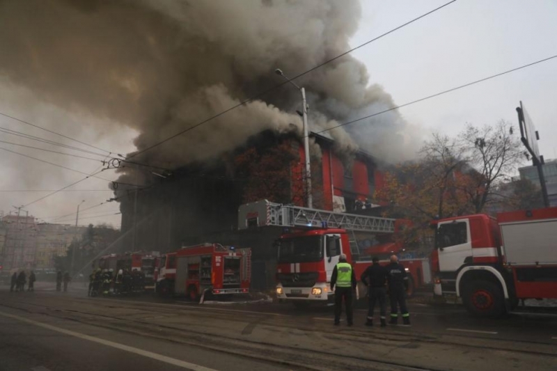 Пожар вилня в сградата на бивш Дом за деца и