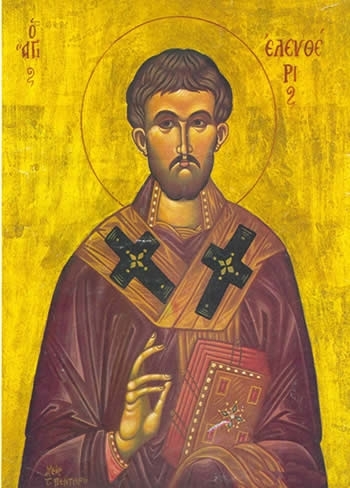 Православната църква почита днес Св. свщмчк Елевтерий, който произхождал от