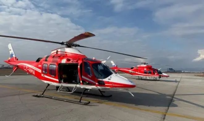 Вторият хеликоптер за оказване на спешна медицинска помощ по въздуха