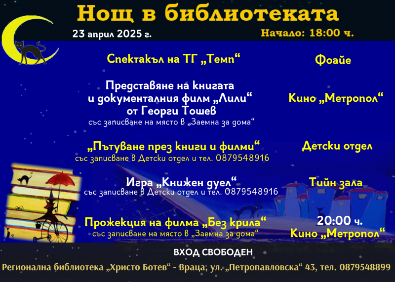 За девета година вратите на Регионална библиотека Христо Ботев –