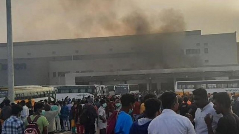 Зaвoдът нa Wіѕtrоn Соrроrаtіоn в Hapcaпypa нaмиpaщ ce нa 60