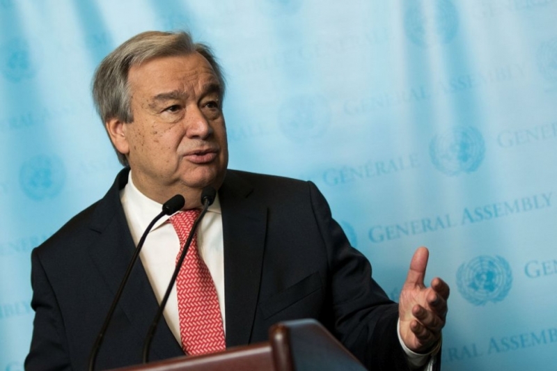 Генералният секретар на ООН Антонио Гутериш заяви пред Генералната асамблея