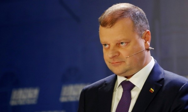 Министър председателят на Литва Саулюс Сквернелис който бе победен на