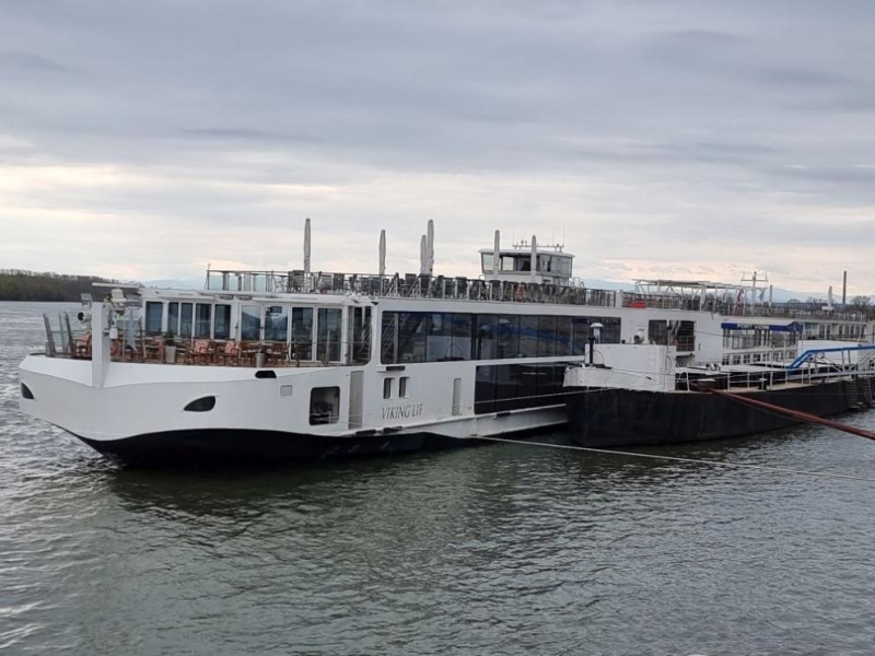 Първият круизен кораб за туристическия сезон акостира на видинското пристанище Чуждестранните