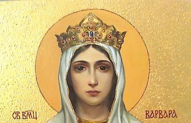 На 4 декември отбелязваме Света Варвара Родена в знатно семейство тя