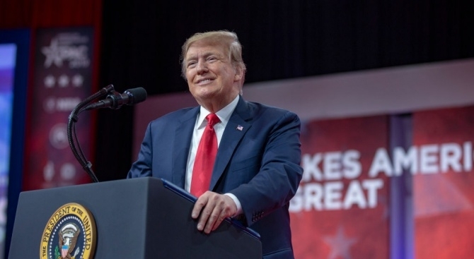 Американският президент Доналд Тръмп изнесе вчера реч на голяма годишна