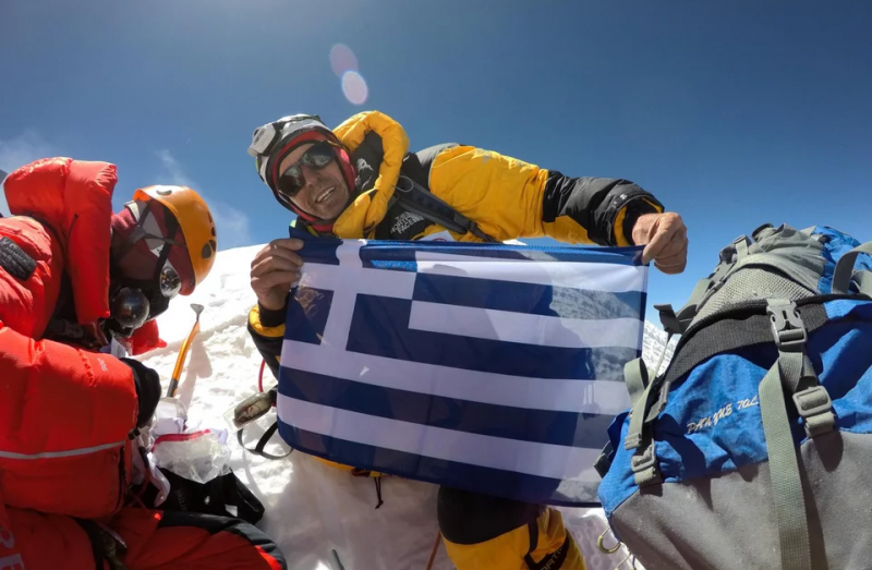 Най-добрият гръцки алпинист загина при слизане по време на експедиция.