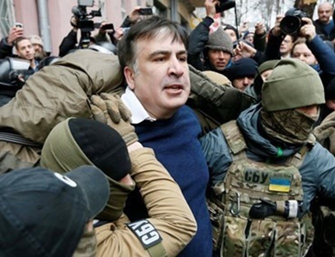 Бившият грузински президент Михаил Саакашвили който в момента живее в