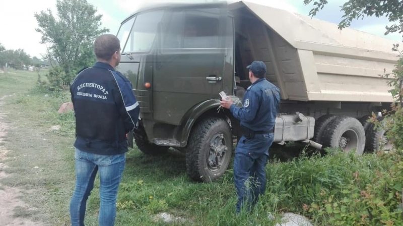 При проверка на Инспектората бе установен водач на товарен автомобил